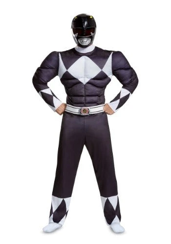 Buy π Fun.com Power Rangers Black Adult Muscle Ranger Costume π 1 Fun.com Power Rangers Black Adult Muscle Ranger Costume