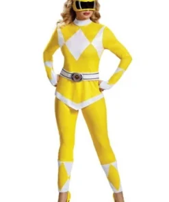 Fun.com Cosplay, Halloween Costumes Power Rangers Yellow Adult Costume