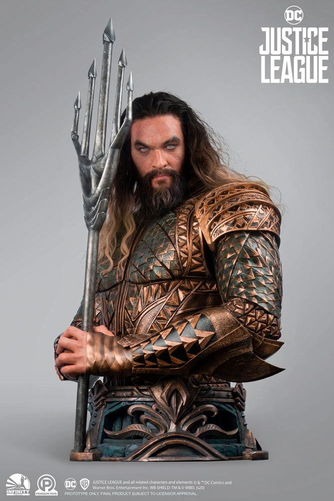 Best Sale 🥰 Aquaman Life-Size Bust By Infinity Studio Justice League 🎉 8 Aquaman Life-Size Bust By Infinity Studio Justice League