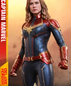 Avengers Earth's Heroes Captain Marvel Deluxe Version Sixth Scale Figure By Hot Toys Captain Marvel - Movie Masterpiece Series