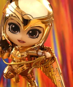 Golden Armor Wonder Woman (Metallic Gold Version) Collectible Figure By Hot Toys Wonder Woman 1984 - Cosbaby(S) Series
