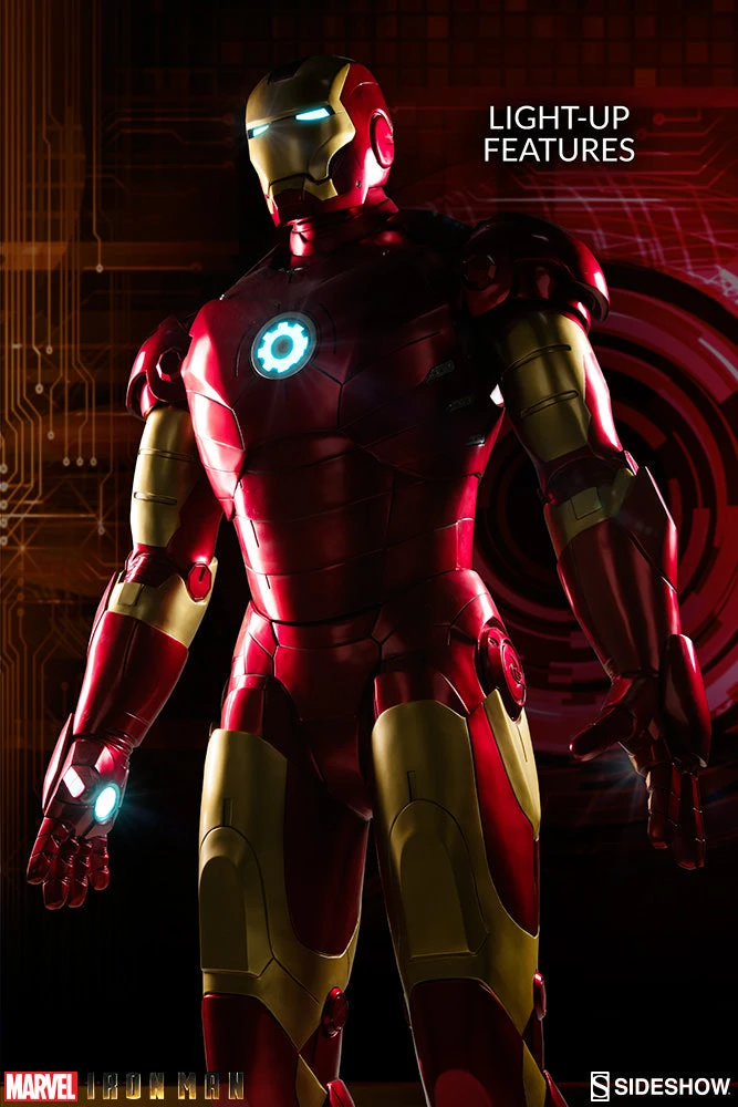 Outlet ๐ Avengers Earth's Heroes Iron Man Mark III Life-Size Figure By Sideshow Collectibles โค๏ธ 2 Avengers Earth's Heroes Iron Man Mark III Life-Size Figure By Sideshow Collectibles