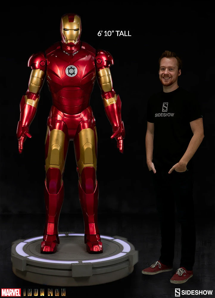 Outlet ๐ Avengers Earth's Heroes Iron Man Mark III Life-Size Figure By Sideshow Collectibles โค๏ธ 6 Avengers Earth's Heroes Iron Man Mark III Life-Size Figure By Sideshow Collectibles