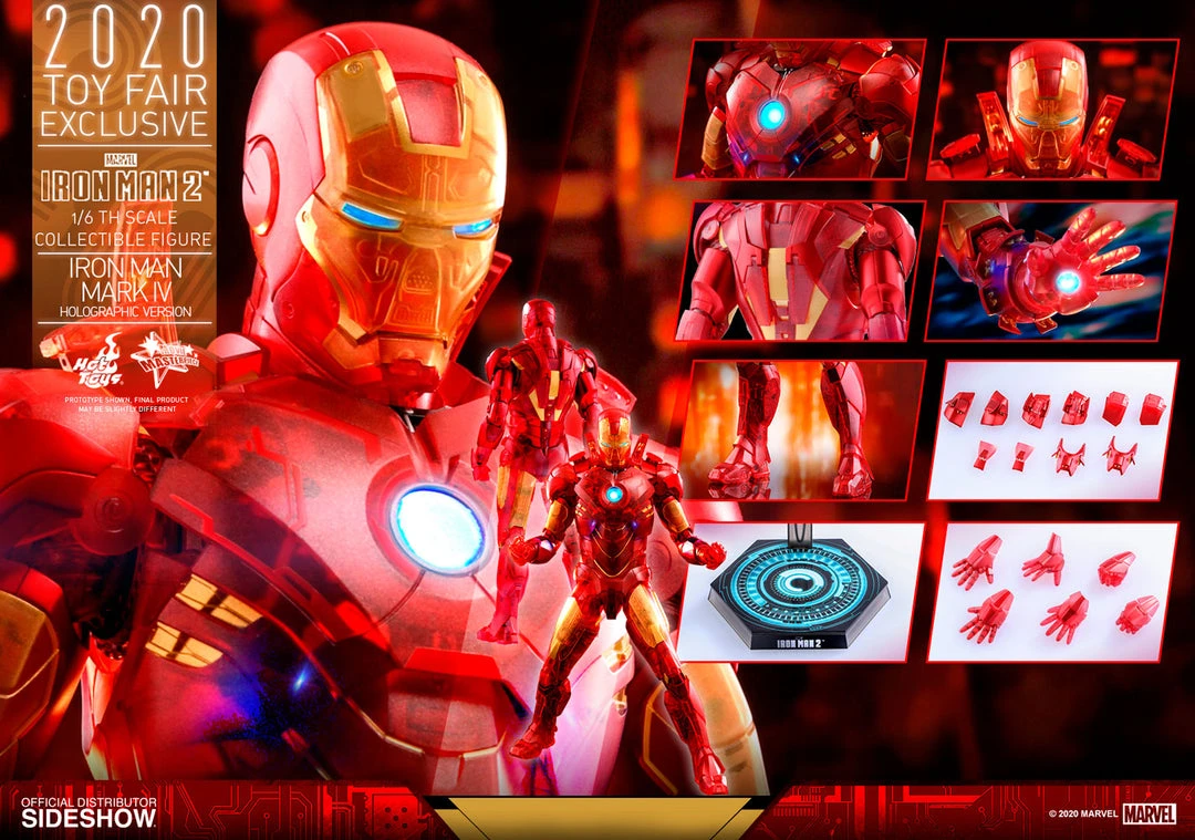 Discount ๐ Iron Man Mark IV (Holographic Version) Sixth Scale Figure By Hot Toys Iron Man 2 - Movie Masterpiece Series ๐ฅ 15 Iron Man Mark IV (Holographic Version) Sixth Scale Figure By Hot Toys Iron Man 2 - Movie Masterpiece Series