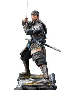 Jin Sakai Polystone Statue By Level52 Studios, 2020 Playstation Release Ghost Of Tsushima