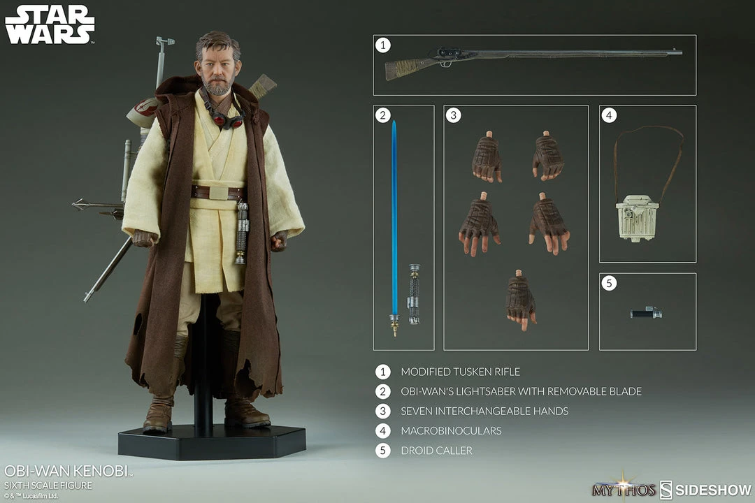 Best reviews of 👍 Mythos Sixth Scale Collectible Figures Obi-Wan Kenobi Sixth Scale Figure ✔️ 20 Mythos Sixth Scale Collectible Figures Obi-Wan Kenobi Sixth Scale Figure