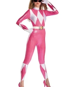 Fun.com Power Rangers Adult Pink Ranger Suit Cosplay Costume