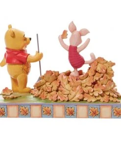 Pooh And Piglet Fall Figurine By Enesco, LLC Disney Traditions - Jumping Into Fall