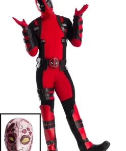 Halloweencostumes.com Premium Marvel Deadpool Mens Costume Cosplay, Halloween Costumes