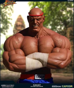 PCS Collectibles Sagat Victory Statue By PCS - Street Fighter
