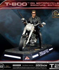 SIDESHOW COLLECTIBLES Terminator T-800 On Motorcycle Statue By DarkSide Collectibles Studio 1:4 Scale - Limited Signature Edition