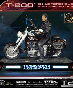 SIDESHOW COLLECTIBLES Terminator T-800 On Motorcycle Statue By DarkSide Collectibles Studio 1:4 Scale - Limited Signature Edition