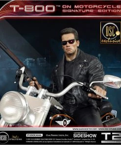 SIDESHOW COLLECTIBLES Terminator T-800 On Motorcycle Statue By DarkSide Collectibles Studio 1:4 Scale - Limited Signature Edition