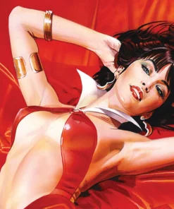 Vampirella: Roses For The Dead Fine Art Print By Renowned Comic Book Artist Mike Mayhew. Art Print By Sideshow Collectibles Art Work Murals & Prints