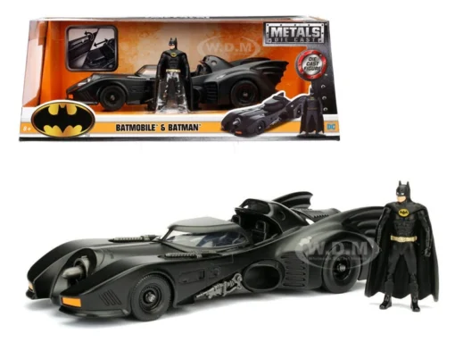 Discount 😀 Jada Toys Batman Batmobile 1989 With Diecast Batman Figure 1/24 By Jada 🎁 6 Jada Toys Batman Batmobile 1989 With Diecast Batman Figure 1/24 By Jada