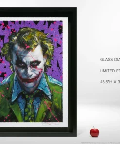 Hot Pop Cultures Store Art Work Murals & Prints Why So Serious? XL Deluxe Diamond Dust Fine Art Print By Acclaimed Artist Olivia De Berardinis. Art Print By Ozone Productions